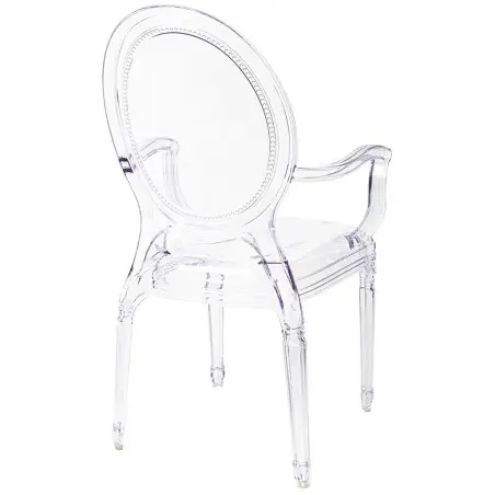 KH010100202 Krzesło PRINCE ARM transparentne - poliwęglan