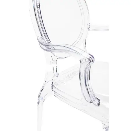 KH010100202 Krzesło PRINCE ARM transparentne - poliwęglan