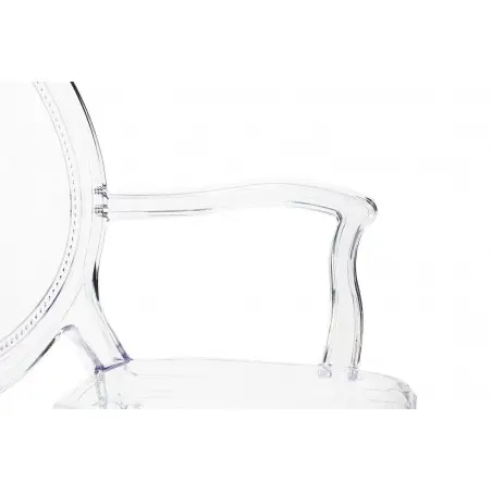 KH010100202 Krzesło PRINCE ARM transparentne - poliwęglan