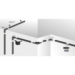 Łącznik I magnetic czarny LP-551-MAG-BK