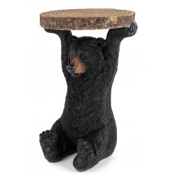 76375 KARE stolik BEAR 53x33 cm drewniany / czarny