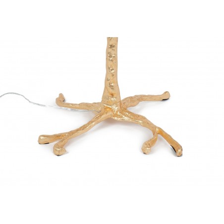 JL0019.BLACK Lampa podłogowa TIFFANY 175 czarna  mosiądz / naturalne pióra