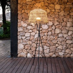 LUMAMA145BXWLNW NEW GARDEN lampa podłogowa AMALFI 145 BATTERY NEGRO