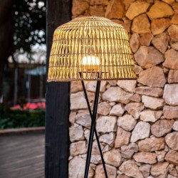 LUMAMA145BXWLNW NEW GARDEN lampa podłogowa AMALFI 145 BATTERY NEGRO