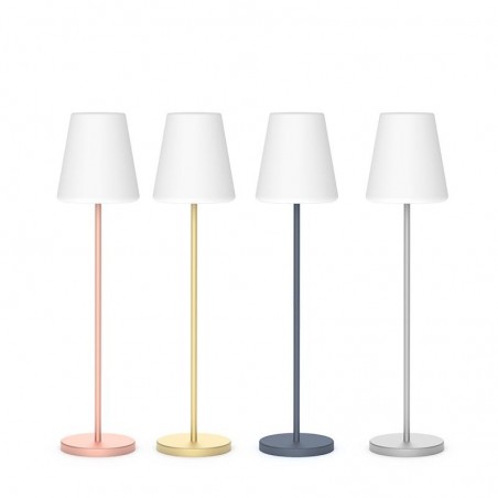 LUMLLS120BRSSNW NEW GARDEN lampa podłogowa LOLA SLIM 120 SOLAR & BATTERY brass