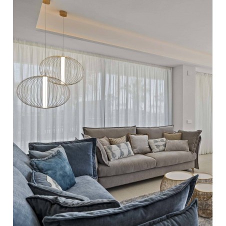 Treviso lampa wisząca mała czarna LP-798/1P S BK