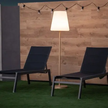 LUMLLS180RGSSNW NEW GARDEN lampa podłogowa LOLA SLIM 180 SOLAR & BATTERY rose gold