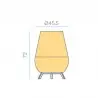 LUMSAO070XXWLNW NEW GARDEN lampa dekoracyjna SAONA 70 BATTERY IN&OUT