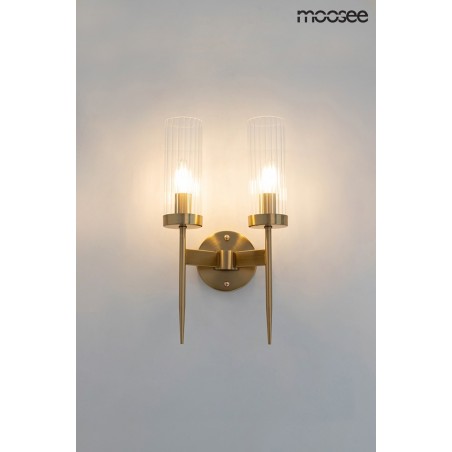 MSE010400199 MOOSEE lampa ścienna TORCH TWIN złota
