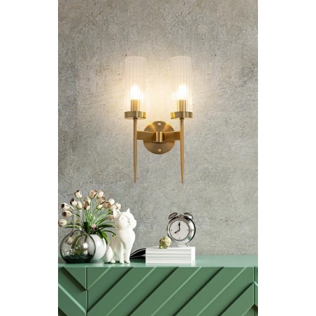 MSE010400199 MOOSEE lampa ścienna TORCH TWIN złota