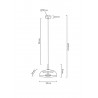 MSE010100147 MOOSEE lampa wisząca EDEN złota
