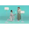 LUMLLS030RGWLNW NEW GARDEN lampa stołowa LOLA SLIM 30 BATTERY rose gold