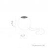 LUMNR025WLNW NEW GARDEN lampa wisząca NORAI 25 BATTERY GREY