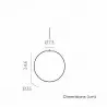 LUMPIA035XXHBNW NEW GARDEN lampa wisząca PIANETA 35 CABLE HANG