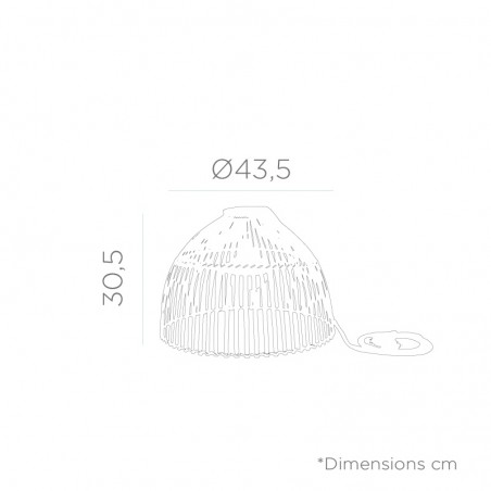 LUMREHXNW NEW GARDEN lampa wisząca REONA 30 HANG IN&OUT BATTERY