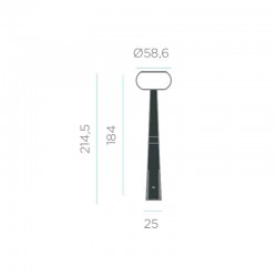 LUMPEP215ANSHNW NEW GARDEN latarnia ogrodowa PEPITA 215 HYBRID SOLAR STREET LIGHT