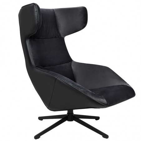 MSE011000309.41 Fotel obrotowy VITA VELVET czarny PU