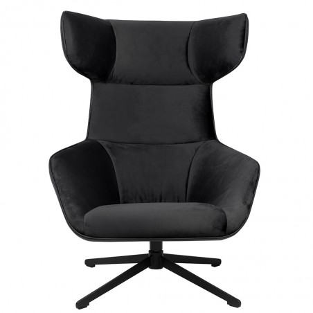 MSE011000309.41 Fotel obrotowy VITA VELVET czarny PU