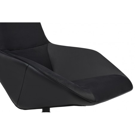 MSE011000309.41 Fotel obrotowy VITA VELVET czarny PU