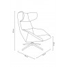 MSE011000309.41 Fotel obrotowy VITA VELVET czarny PU