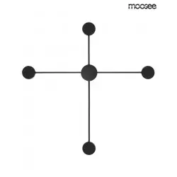 MSE010100245 MOOSEE lampa ścienna SHADOW 4 CLOSE czarna