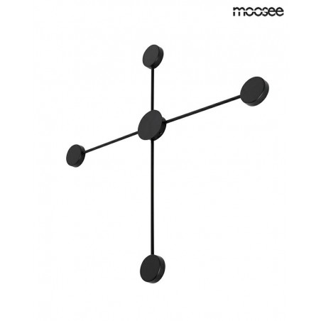 MSE010100245 MOOSEE lampa ścienna SHADOW 4 CLOSE czarna
