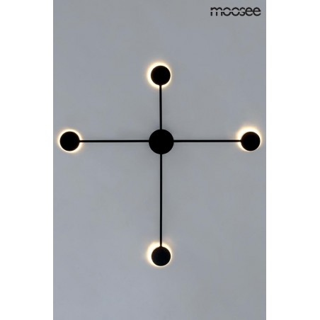 MSE010100245 MOOSEE lampa ścienna SHADOW 4 CLOSE czarna