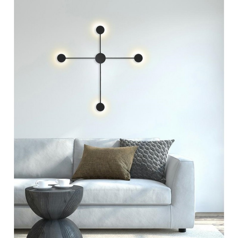 MSE010100245 MOOSEE lampa ścienna SHADOW 4 CLOSE czarna