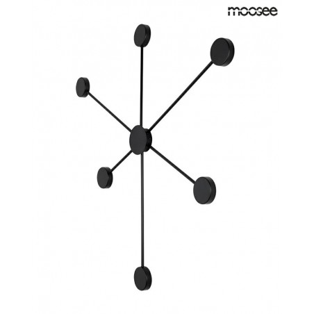 MSE010100247 MOOSEE lampa ścienna SHADOW 6 CLOSE czarna