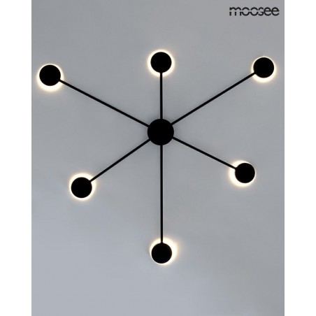 MSE010100247 MOOSEE lampa ścienna SHADOW 6 CLOSE czarna