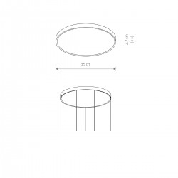CAMELEON CANOPY H Czarny 40W