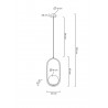 MSE010100301 MOOSEE lampa wisząca AURELIA 40 złota
