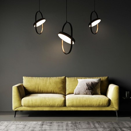 MSE010100314 MOOSEE lampa wisząca SPINNER 19 czarna