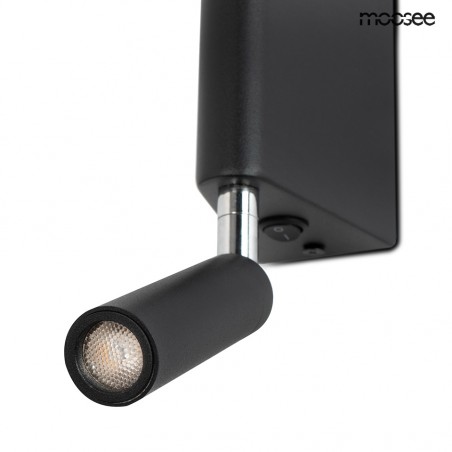 MSE010100335 MOOSEE lampa ścienna PERISCOPE czarna