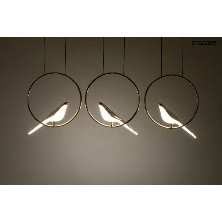 MSE010100295 MOOSEE lampa wisząca BIRD LINE złota