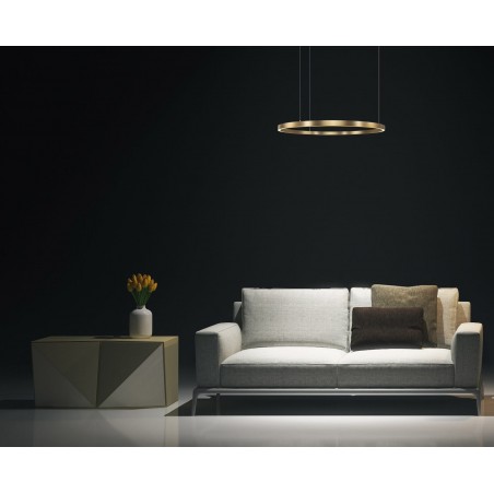 Midway lampa wisząca duża złota LP-033/1P L GD