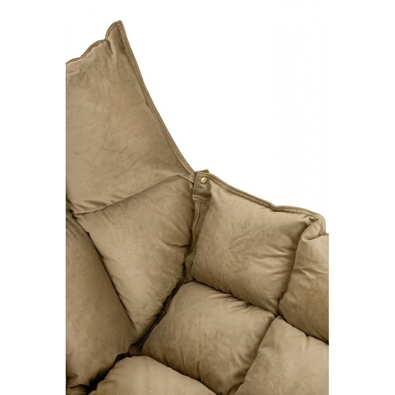 KH1301100129 Fotel bujany SWING VELVET khaki