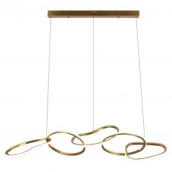 -HL-0147 RICHMOND lampa wisząca FLYN - szczotkowane złoto