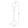 MSE010100353 MOOSEE lampa ścienna SHADOW 2 czarna