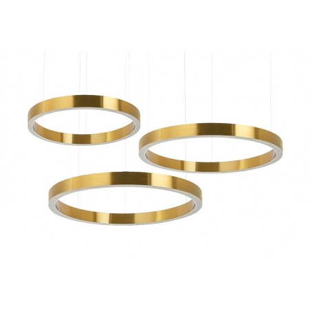 MSE0000406060 Lampa wisząca RING 40 + 60 + 60 złota na jednej podsufitce