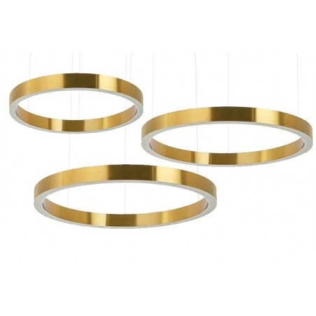 MSE0008080100 Lampa wisząca RING 80 + 80 + 100 złota na jednej podsufitce