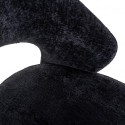 S4560 BLACK CHENILLE RICHMOND krzesło SAVOY czarne