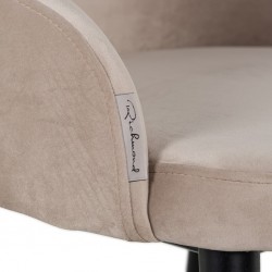 S4563 KHAKI VELVET RICHMOND krzesło TWIGGY khaki
