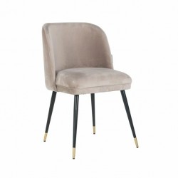 S4547 KHAKI VELVET RICHMOND krzesło ALICIA khaki - trudnopalne