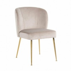 S4506 KHAKI VELVET RICHMOND krzesło CANNON beżowe