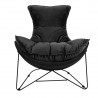 MSE01000302 Fotel OTILIA STAND VELVET czarny