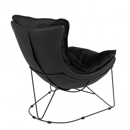 MSE01000302 Fotel OTILIA STAND VELVET czarny
