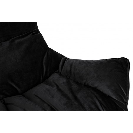 MSE01000302 Fotel OTILIA STAND VELVET czarny