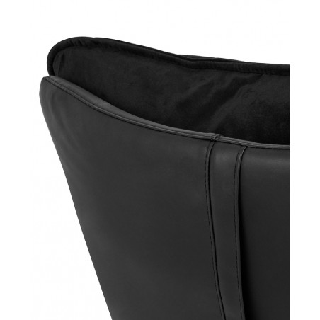 MSE01000302 Fotel OTILIA STAND VELVET czarny