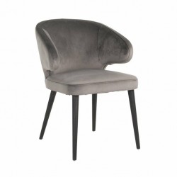 S4497 STONE VELVET RICHMOND krzesło INDIGO STONE - welur